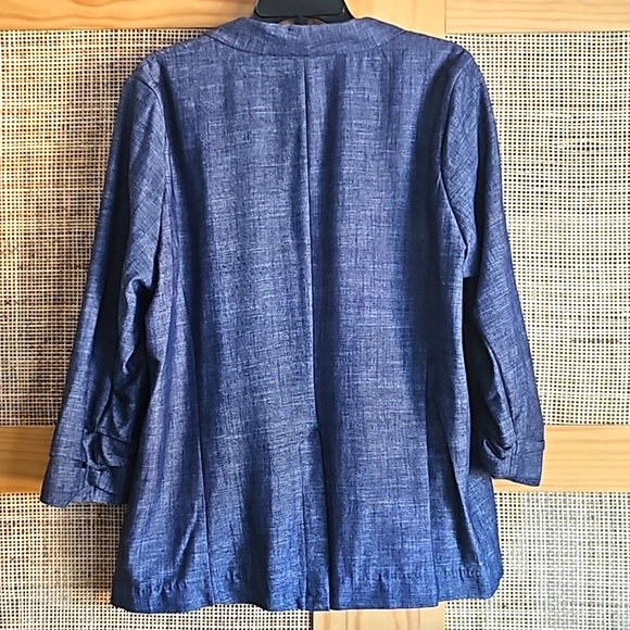 LC Lauren Conrad Single Breasted Linen Blend Blazer XL - Picture 3 of 7